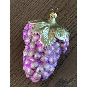 Vintage Christopher Radko Concord Grapes Cluster Christmas Tree Ornament